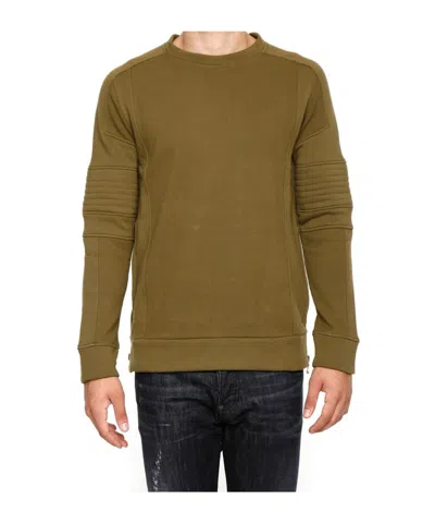 Balmain Biker Sweatshirt In Brown
