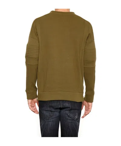 Balmain Biker Sweatshirt In Brown
