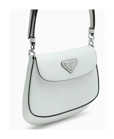 Prada Leather Shoulder Bag In White