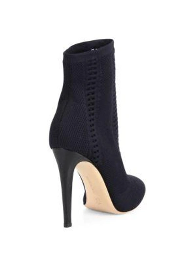 Shop Gianvito Rossi Vires Cuissard Knitted Ankle Boots In Black