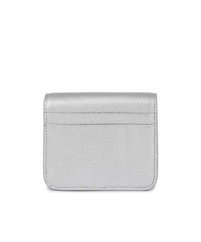 Balenciaga Logo-print Press-stud Wallet In White