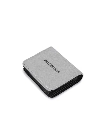 Balenciaga Logo-print Press-stud Wallet In White