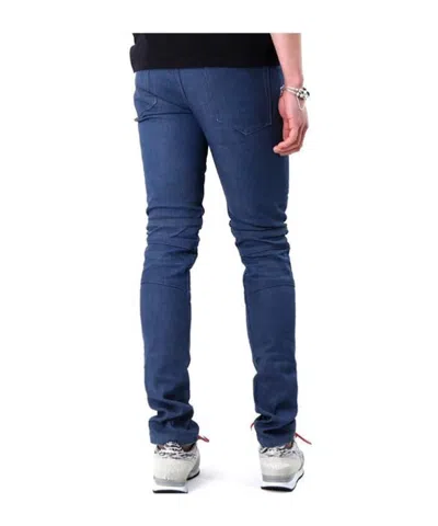 Balmain Pleated Jeans In Blue