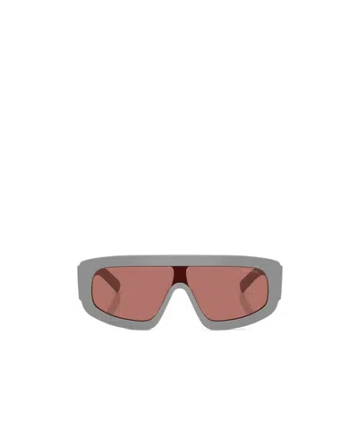 Prada Eyewear Geometric Frame Sunglasses In Brown