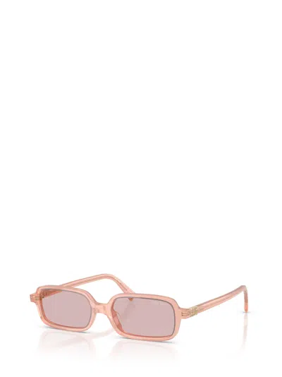 Miu Miu 51mm Rectangular Sunglasses In White