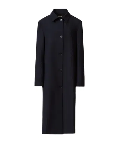 Fabiana Filippi Polyester Viscose Elastane Coat In Black