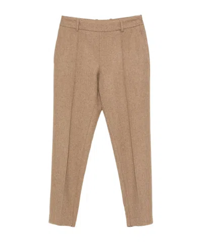 Ermanno Scervino Wool Polyamide Elastane Pants In Brown