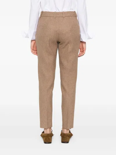 Ermanno Scervino Wool Polyamide Elastane Pants In Brown