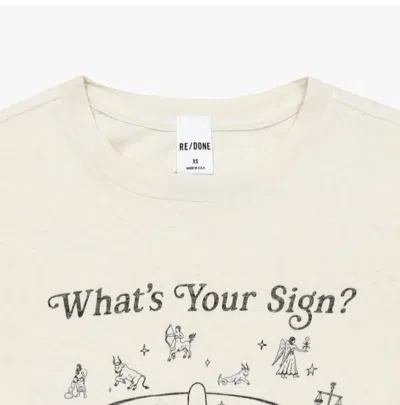 Re/done Printed T-shirt In Neutral