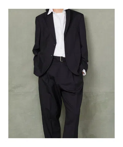 Officine Generale Single-breasted Blazer In Black