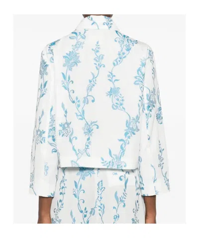 Etro Floral-embroidered Patch-pockets Jacket In Multi