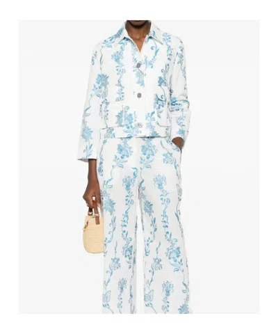 Etro Floral-embroidered Patch-pockets Jacket In Multi