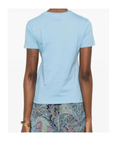 Etro Cotton Polyester T-shirt In Blue