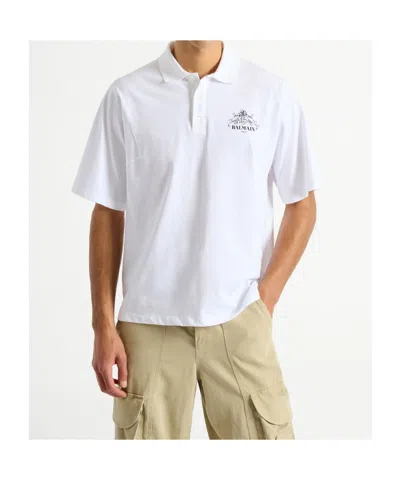 Balmain Vine Polo In White