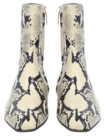 Khaite Colt Snake-effect Leather Ankle Boots In Animal Print