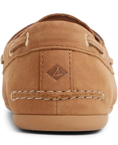 Sperry Slim Boat Shoes Tan In Multi