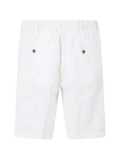 Myths Elasticated-waist Drawstring Shorts In White