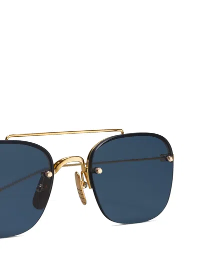 Thom Browne Semi-rimless Pilot Sunglasses In Multi
