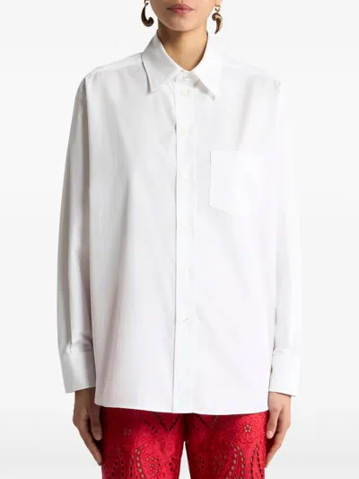 Etro Printed Back Panel Shirt In White