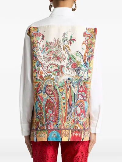 Etro Printed Back Panel Shirt In White