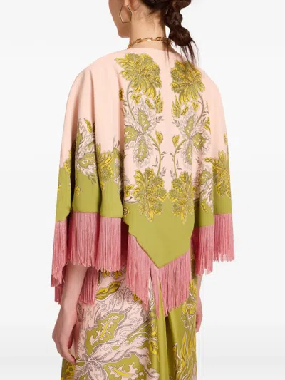 La Doublej Mini Poncho In Multi