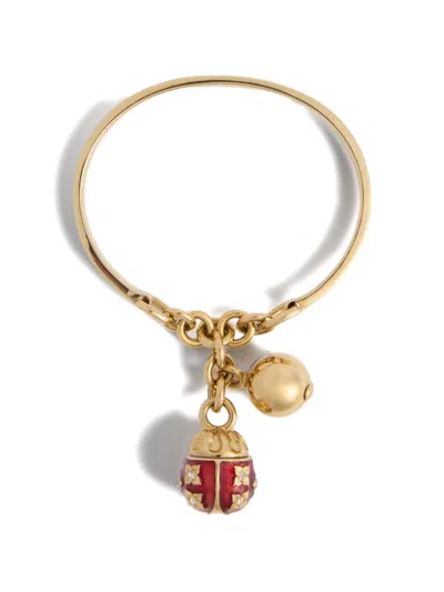 La Doublej Lady Scarab Bangle In Multi