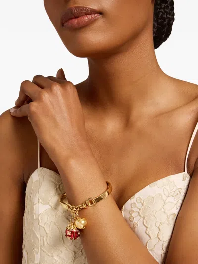 La Doublej Lady Scarab Bangle In Multi