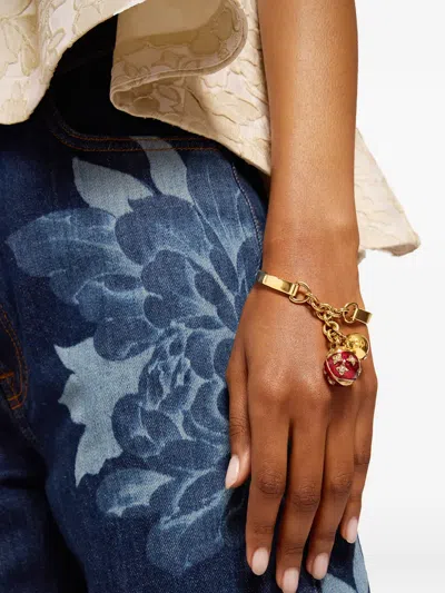 La Doublej Lady Scarab Bangle In Multi
