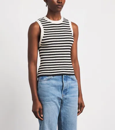 Frame Knitted Stripe Tank Top In Multi
