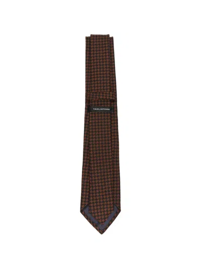 Tagliatore Houndstooth-pattern Tie In Multi