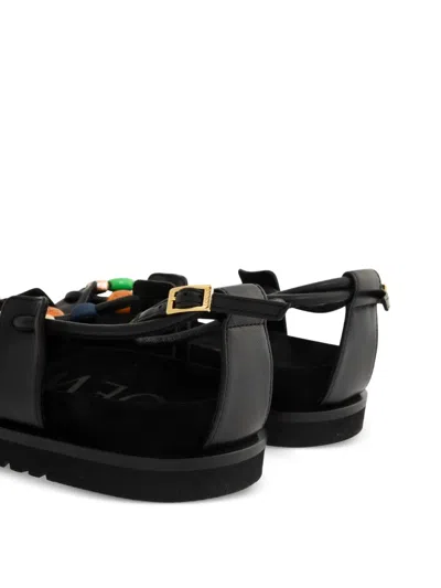 Loewe Beaded Sandals In Multi