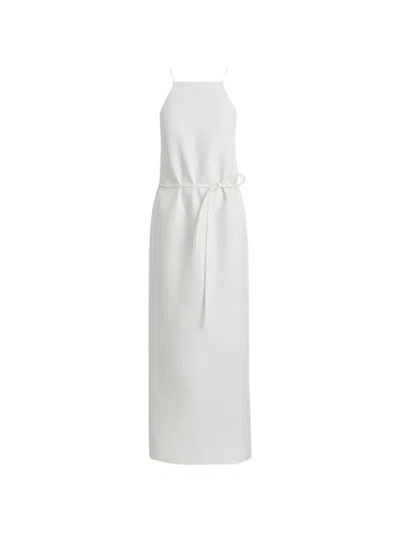 Scanlan Theodore Pencil Belted Maxi Dress In White