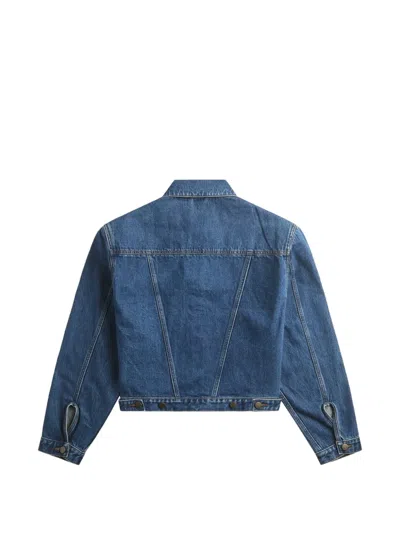 Entire Studios Washed-finish Denim Jacket In Blue