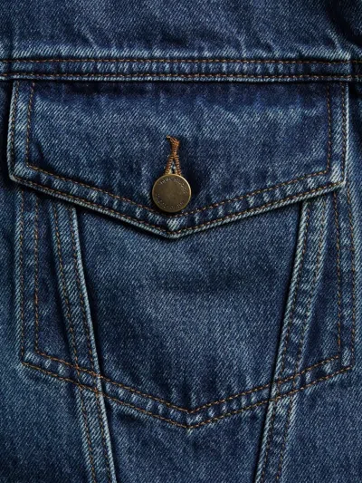 Entire Studios Washed-finish Denim Jacket In Blue