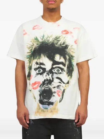 Hellstar Graphic-print T-shirt In White