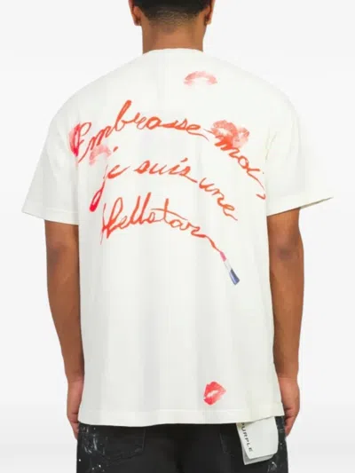 Hellstar Graphic-print T-shirt In White