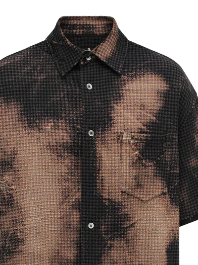 Feng Chen Wang Decayed Check Shirt In Multi