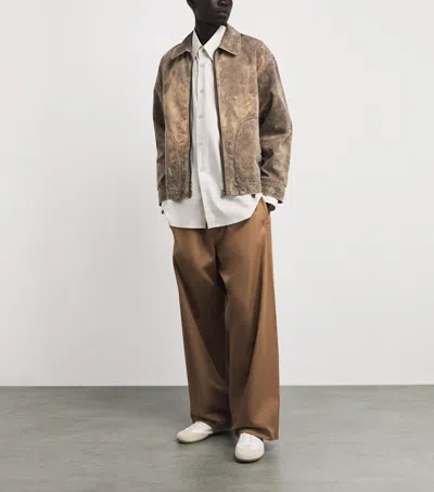 Im Men Cotton Elements Jacket In Brown
