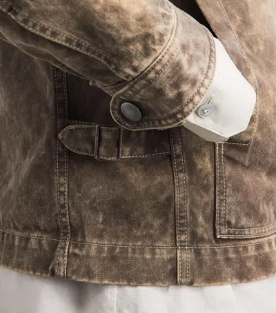 Im Men Cotton Elements Jacket In Brown