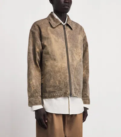 Im Men Cotton Elements Jacket In Brown