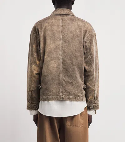 Im Men Cotton Elements Jacket In Brown