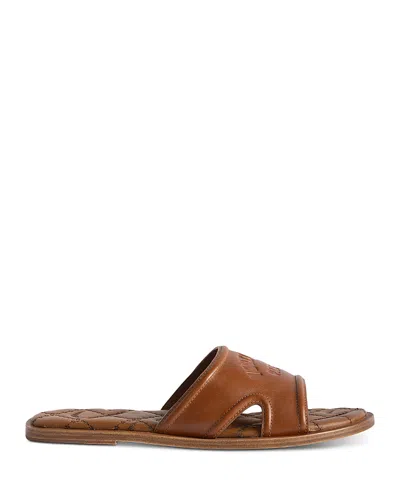 Zadig & Voltaire Beach Monogram Quilted Mule In Brown