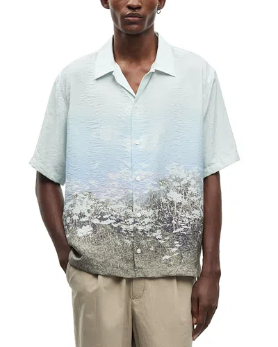 Samsoe & Samsoe Samse Samse Saayo Afterglow Graphic Shirt In Blue