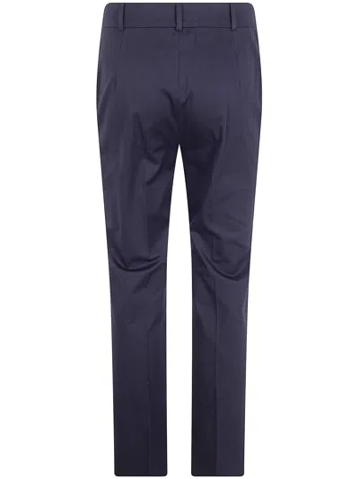Max Mara Studio "carpa" Popeline Stretch Classic Trousers In Multi
