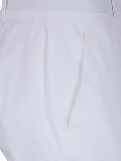 Max Mara Studio "carpa" Popeline Stretch Classic Trousers In Multi