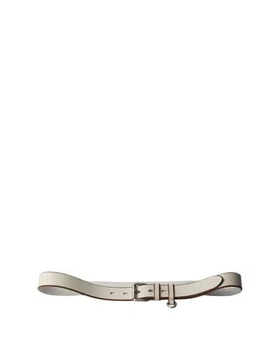 Prada Leather Belt In Gray