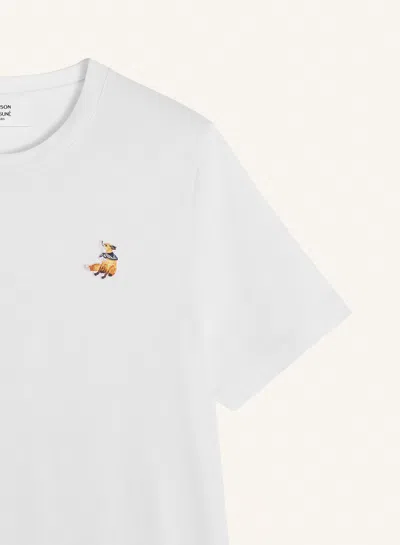Maison Kitsuné Fox Patch T-shirt In White