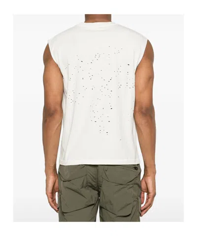 Satisfy Mothtech Distressed Muscle T-shirt In White