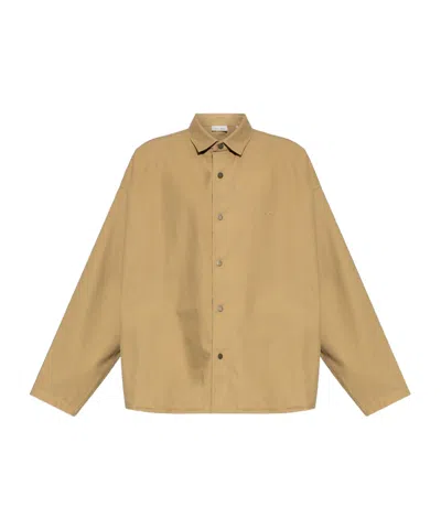 Essentials Logo-embroidered Jacket In Brown