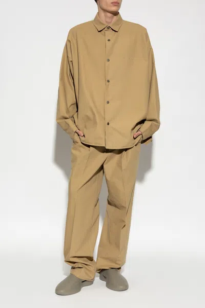 Essentials Logo-embroidered Jacket In Brown